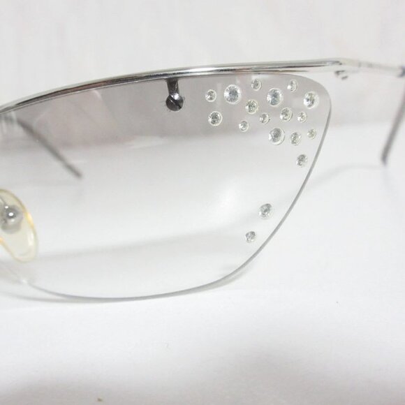 Christian Dior Flash STR Sunglasses With Rhinestones 6218 115 Silver Color main image 4
